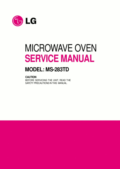 LG Microwave Oven Service Manual 67