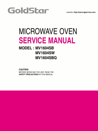LG Microwave Oven Service Manual 72