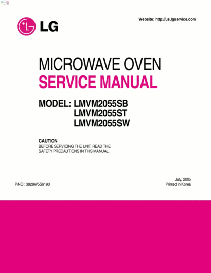 LG Microwave Oven Service Manual 78