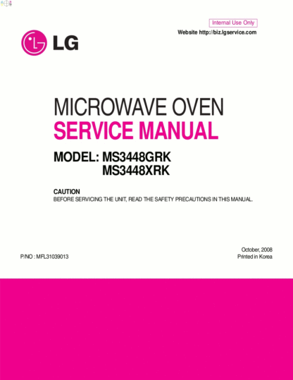 LG Microwave Oven Service Manual 82