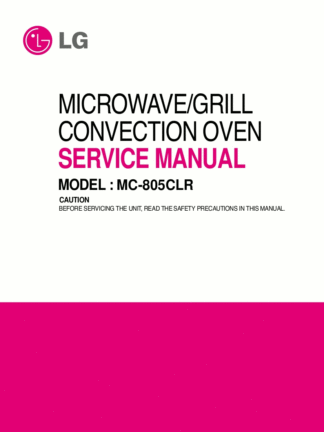 LG Microwave Oven Service Manual 87
