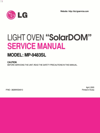 LG Microwave Oven Service Manual 89