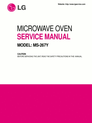 LG Microwave Oven Service Manual 93