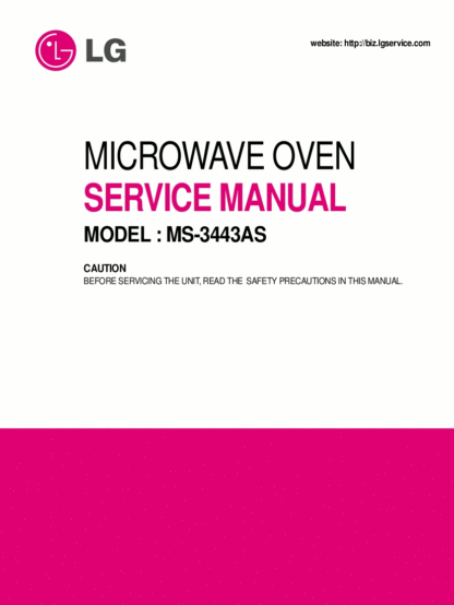 LG Microwave Oven Service Manual 95