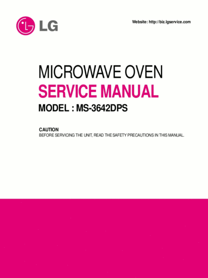 LG Microwave Oven Service Manual 96