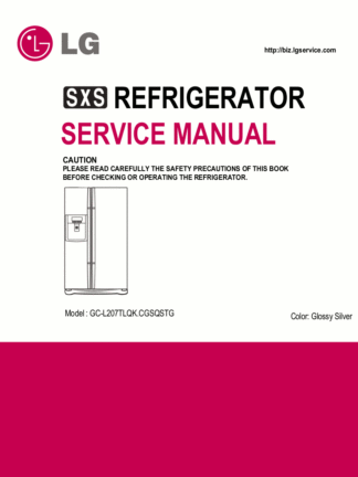 LG Refrigerator Service Manual 38
