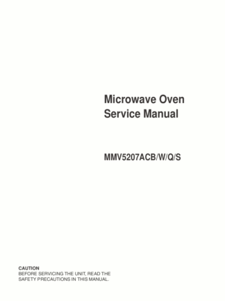 Maytag Microwave Oven Service Manual 02