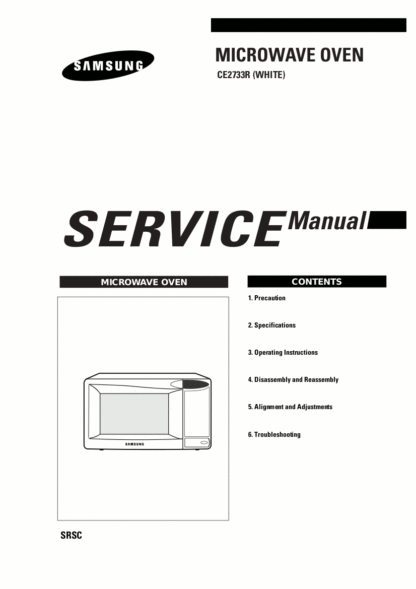 Samsung Microwave Oven Service Manual 04