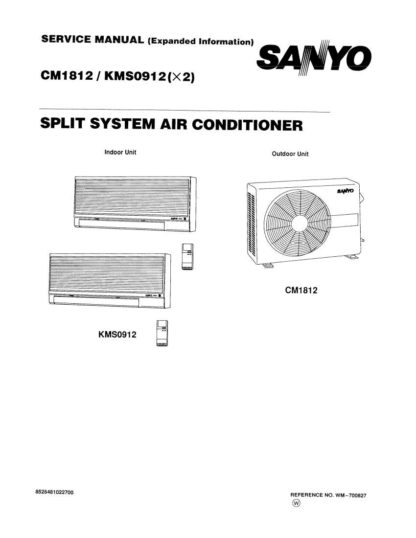 Sanyo Air Conditioner Service Manual 40