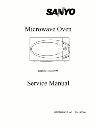 Sanyo Microwave Oven Service Manual 02