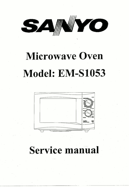 Sanyo Microwave Oven Service Manual 09