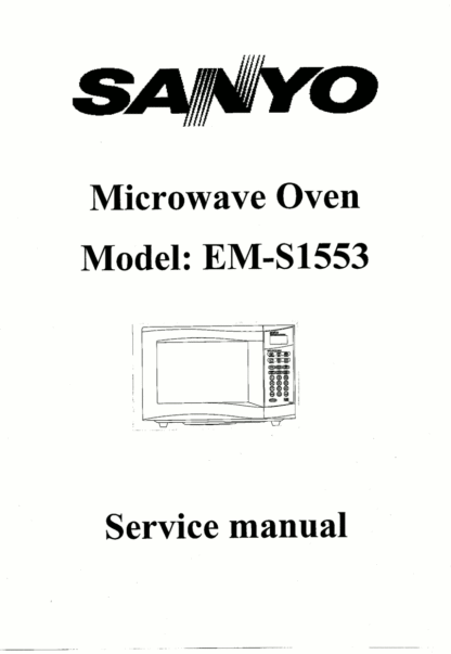 Sanyo Microwave Oven Service Manual 10