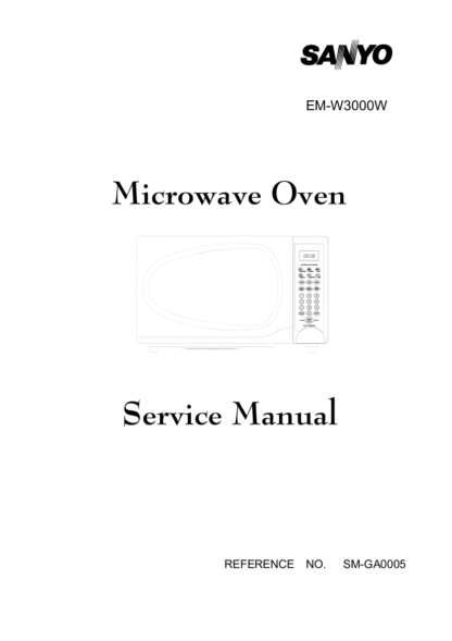 Sanyo Microwave Oven Service Manual 19