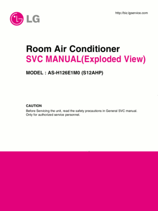 LG Air Conditioner Service Manual 41