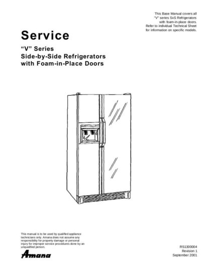Amana Refrigerator Service Manual 06