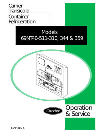 Carrier Container Refrigeration Service Manual 12