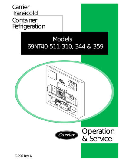 Carrier Container Refrigeration Service Manual 12