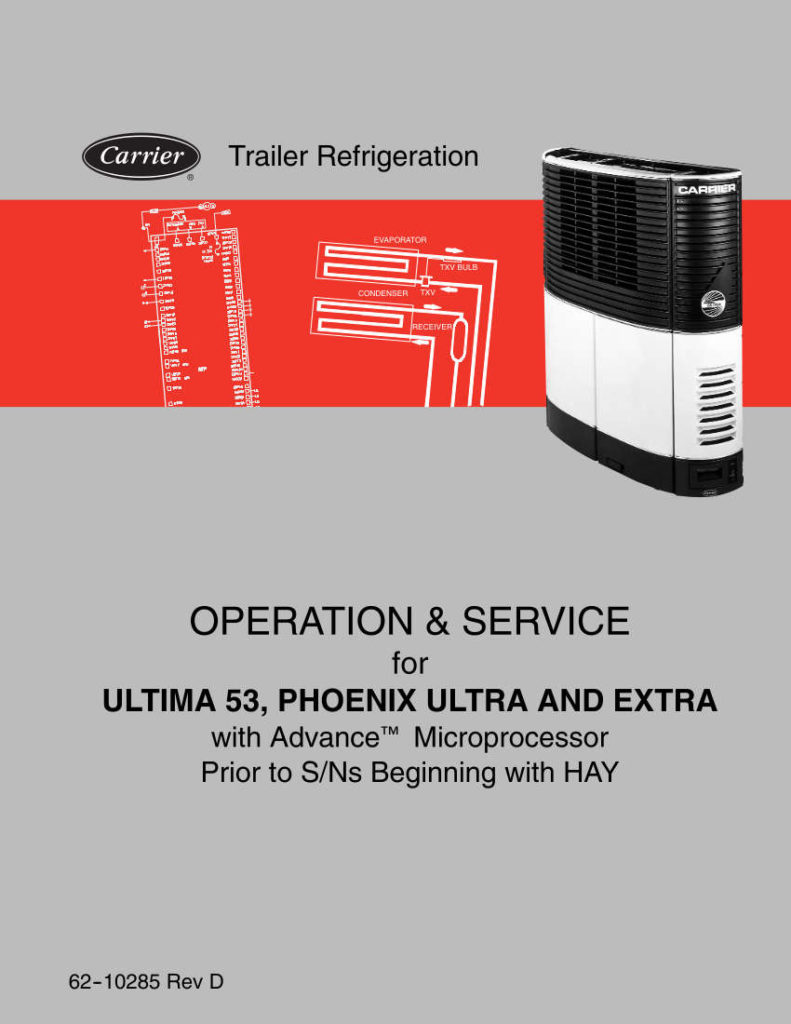Carrier Phoenix Ultra Service Manual