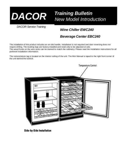 Dacor Refrigerator Service Manual 04