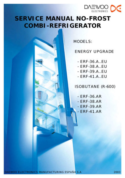 Daewoo Refrigerator Service Manual 07