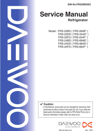 Daewoo Refrigerator Service Manual 08