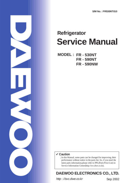 Daewoo Refrigerator Service Manual 16