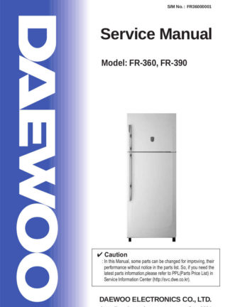 Daewoo Refrigerator Service Manual 19