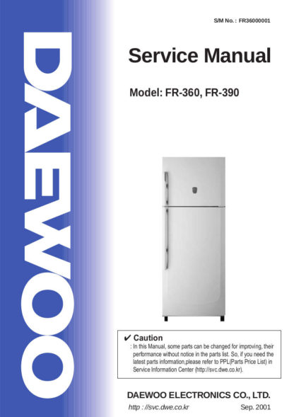 Daewoo Refrigerator Service Manual 19