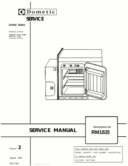 Dometic Refrigerator Service Manual 11