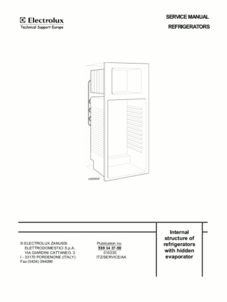 Electrolux Refrigerator Service Manual 04