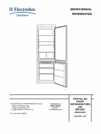 Electrolux Refrigerator Service Manual 05