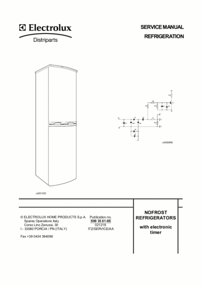 Electrolux Refrigerator Service Manual 07