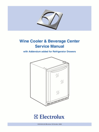 Electrolux Refrigerator Service Manual 09