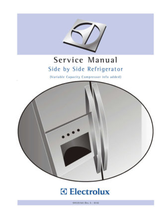 Electrolux Refrigerator Service Manual 11