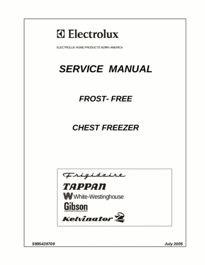 Frigidaire Refrigerator Service Manual 15