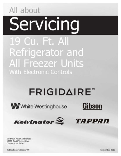 Frigidaire Refrigerator Service Manual 20