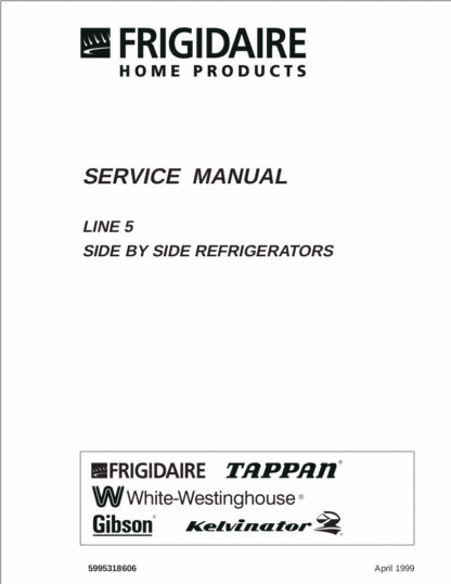Frigidaire Refrigerator Service Manual 21