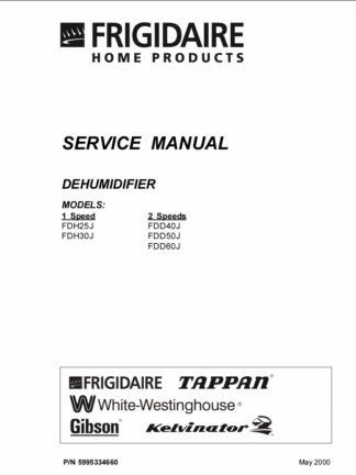 Frigidaire Refrigerator Service Manual 28