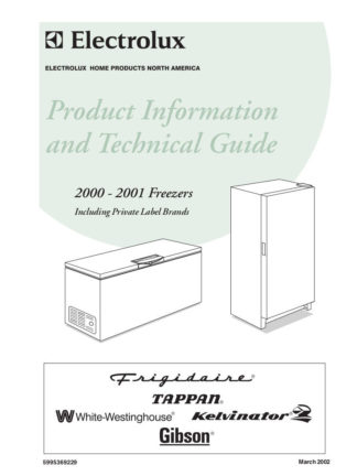 Frigidaire Refrigerator Service Manual 03