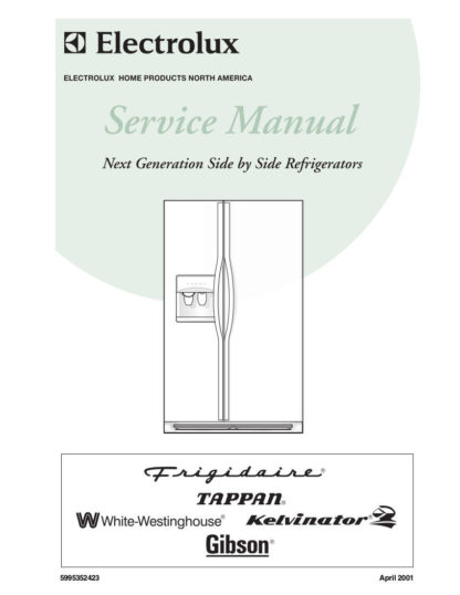 Frigidaire Refrigerator Service Manual 5