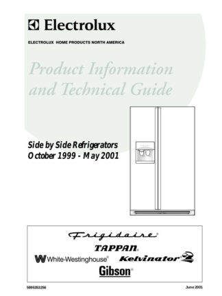 Frigidaire Refrigerator Service Manual 07
