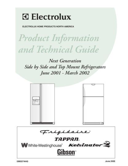 Frigidaire Refrigerator Service Manual 8