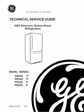 GE Refrigerator Service Manual 07