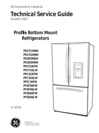 GE Refrigerator Service Manual 14