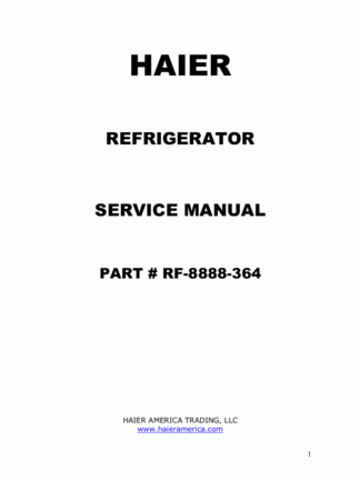 Haier Refrigerator Service Manual 11