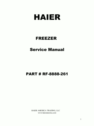 Haier Refrigerator Service Manual 14