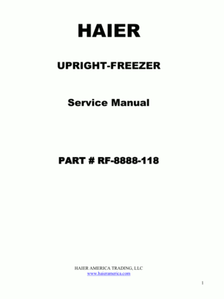 Haier Refrigerator Service Manual 27