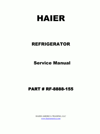 Haier Refrigerator Service Manual 30