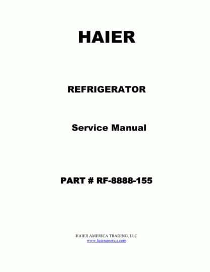 Haier Refrigerator Service Manual 30