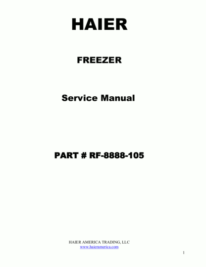 Haier Refrigerator Service Manual 41